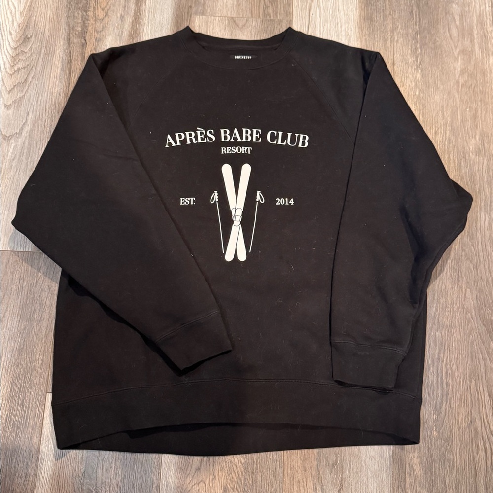 Brunette The Label Black Après Babe Club Sweater